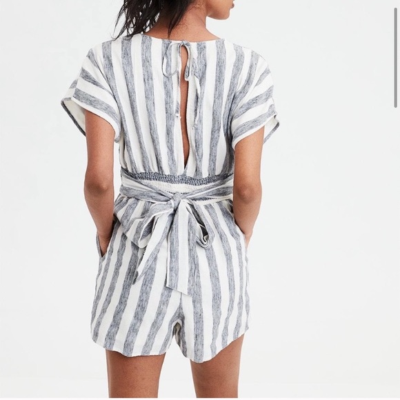 NWT American Eagle Outfitters Striped Romper - Picture 2 of 7